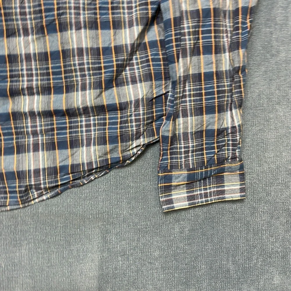 Vintage Levi's Red Tab Flannel Shirt Mens 2XL Multicolor Cotton Plaid Round Hem